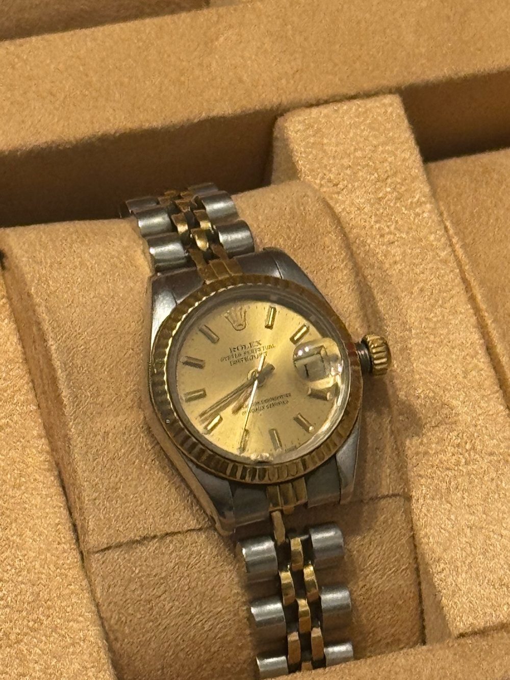 Vintage Rolex Lady-Datejust 6917 Two-Tone Champagne Dial 26mm